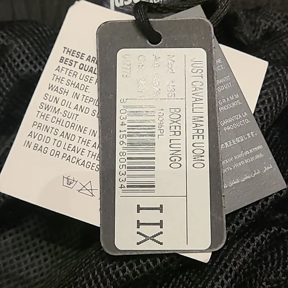 🩳🩳🩳Just Cavalli Beachwear Men's Logo Swim Trunks Size XXL - Picture 8 of 14